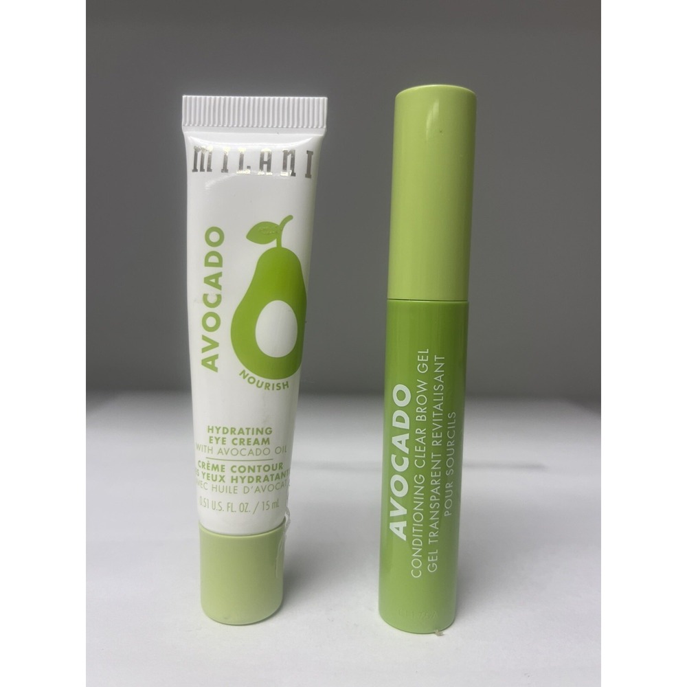 SET OF 2 Pieces MILANI-AVOCADO Clear Brow Gel & Eye Cream With Avocado Oil
